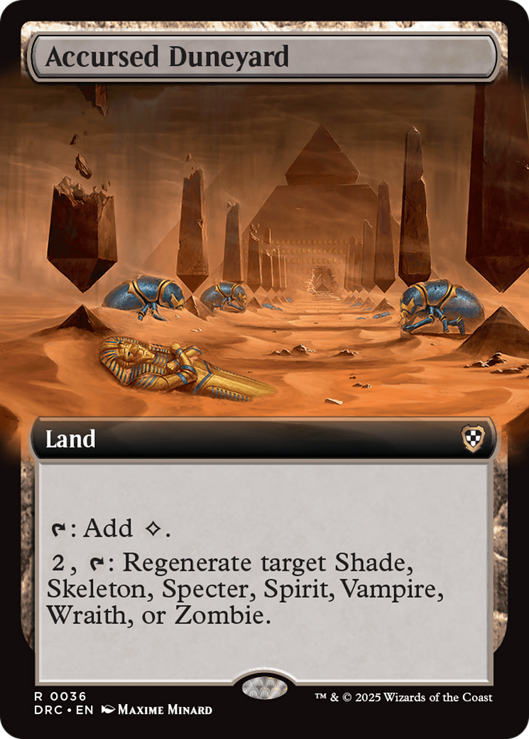 Accursed Duneyard (Extended Art) [Aetherdrift Commander] | Local Legends