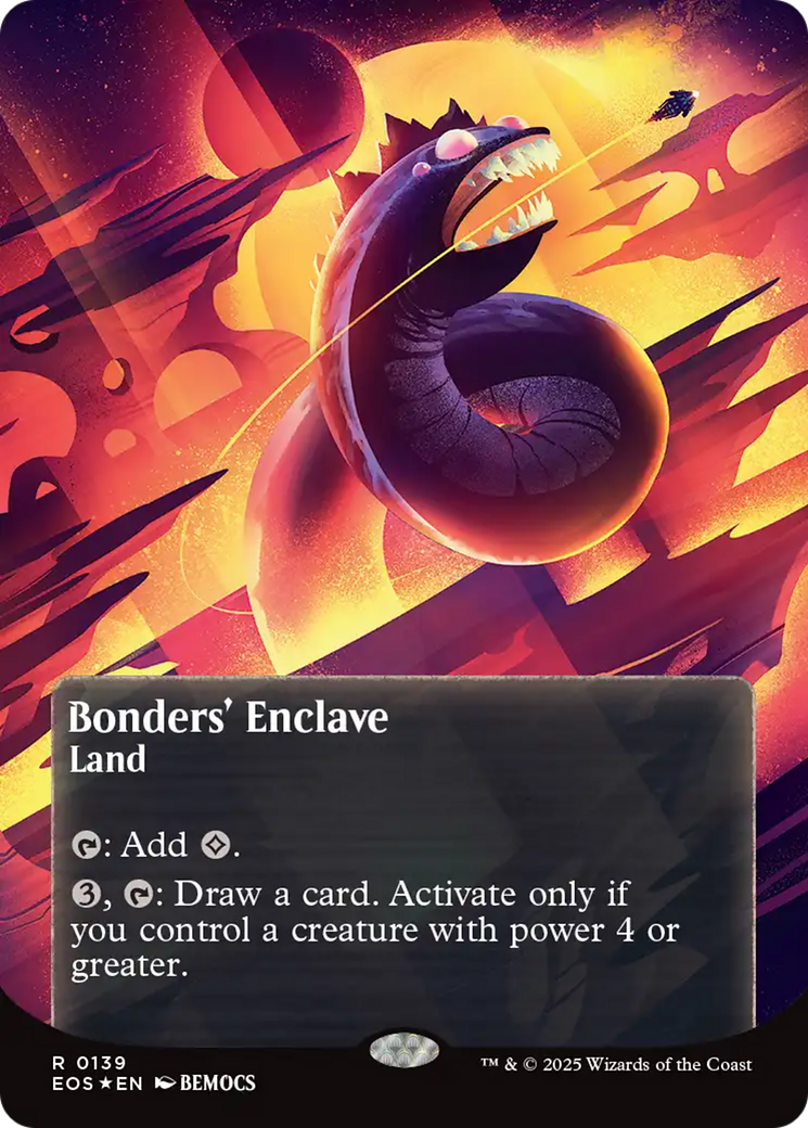 Bonders' Enclave (0136) (Borderless) (Galaxy Foil) [Edge of Eternities: Stellar Sights] | Local Legends