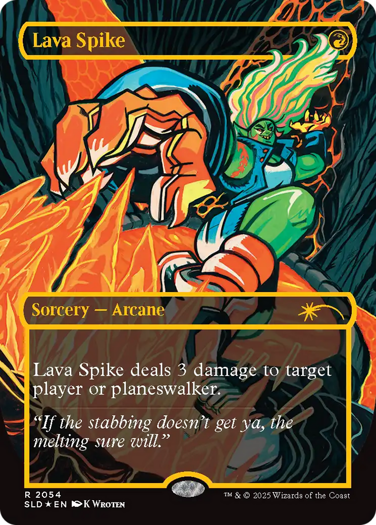 Lava Spike (2054) (Raised Foil) [Secret Lair Drop Series] | Local Legends