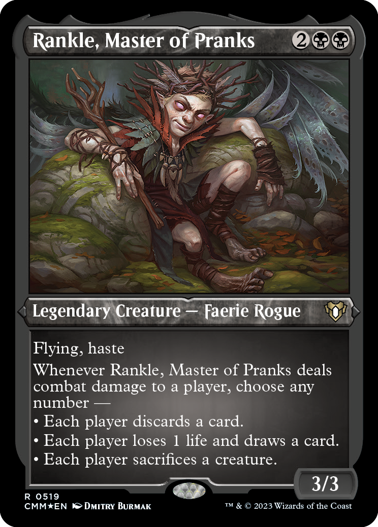 Rankle, Master of Pranks (Foil Etched) [Commander Masters] | Local Legends