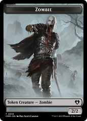 Zombie (0019) // Kor Soldier Double-Sided Token [Commander Masters Tokens] | Golgari Games