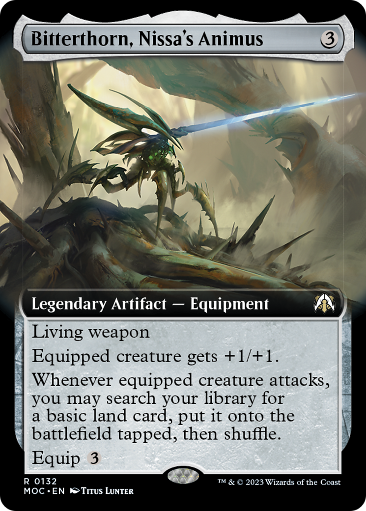 Bitterthorn, Nissa's Animus (Extended Art) [March of the Machine Commander] | Golgari Games