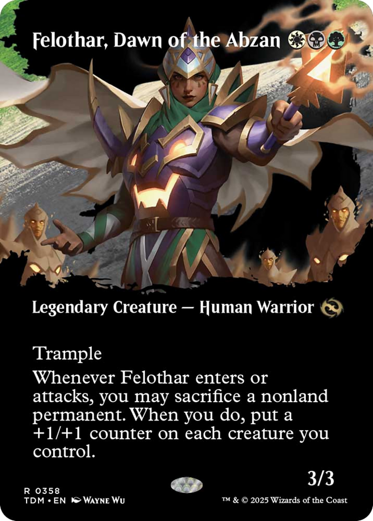 Felothar, Dawn of the Abzan (Borderless) [Tarkir: Dragonstorm] | Local Legends