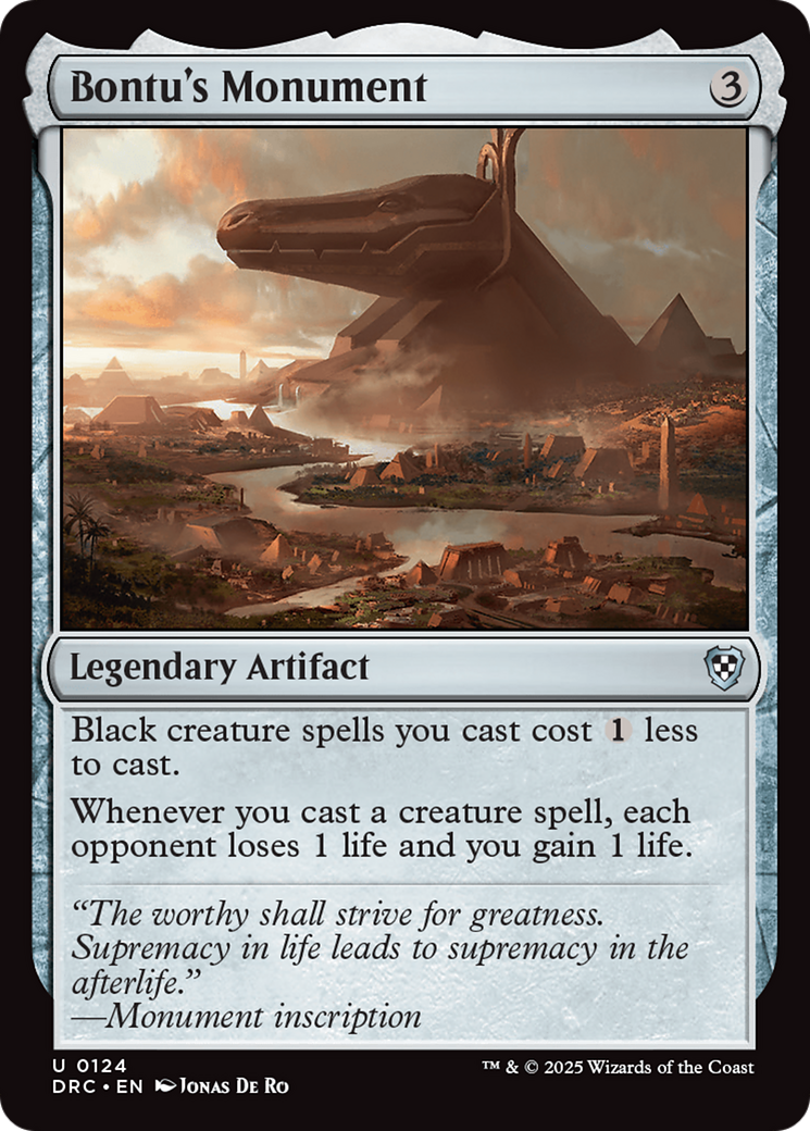 Bontu's Monument [Aetherdrift Commander] | Local Legends
