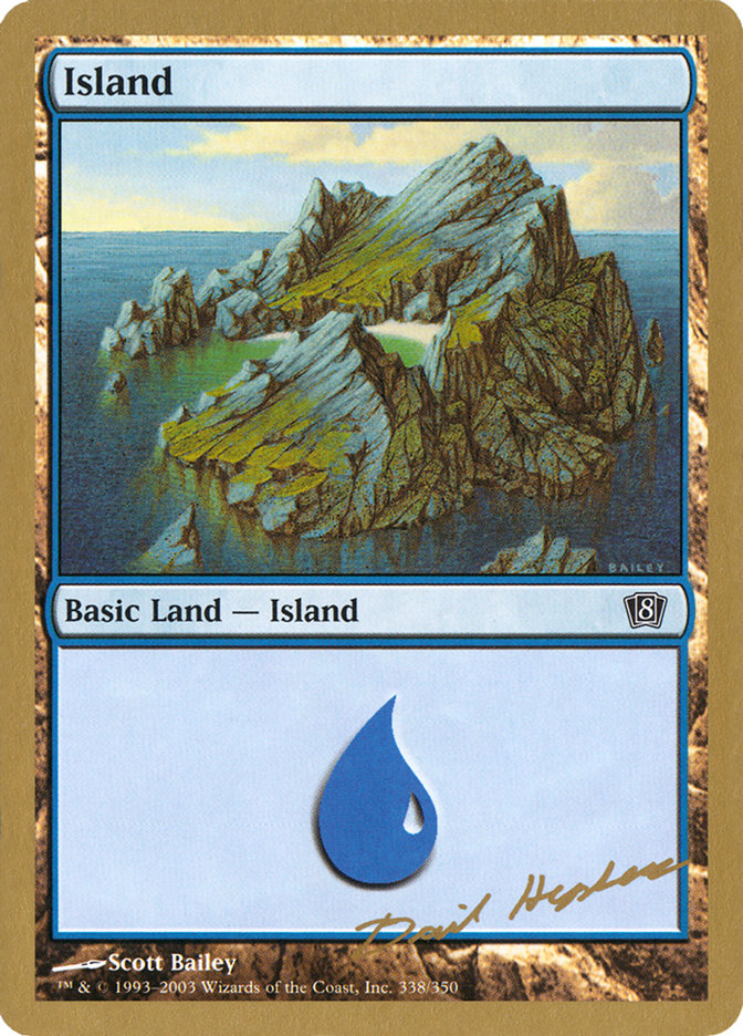 Island (dh338) (Dave Humpherys) [World Championship Decks 2003] | Golgari Games