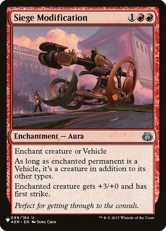 Siege Modification [The List] | Local Legends