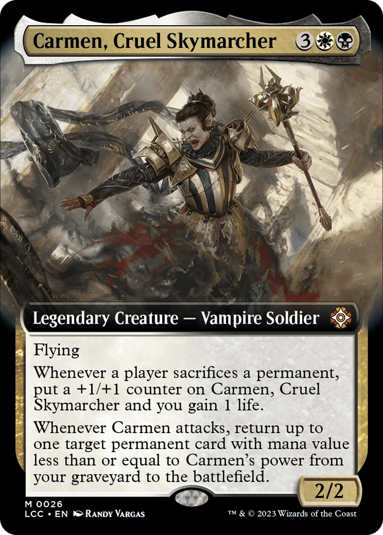 Carmen, Cruel Skymarcher (Extended Art) [The Lost Caverns of Ixalan Commander] | Local Legends