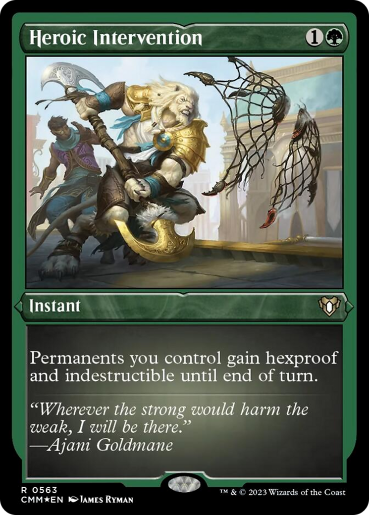 Heroic Intervention (Foil Etched) [Commander Masters] | Local Legends