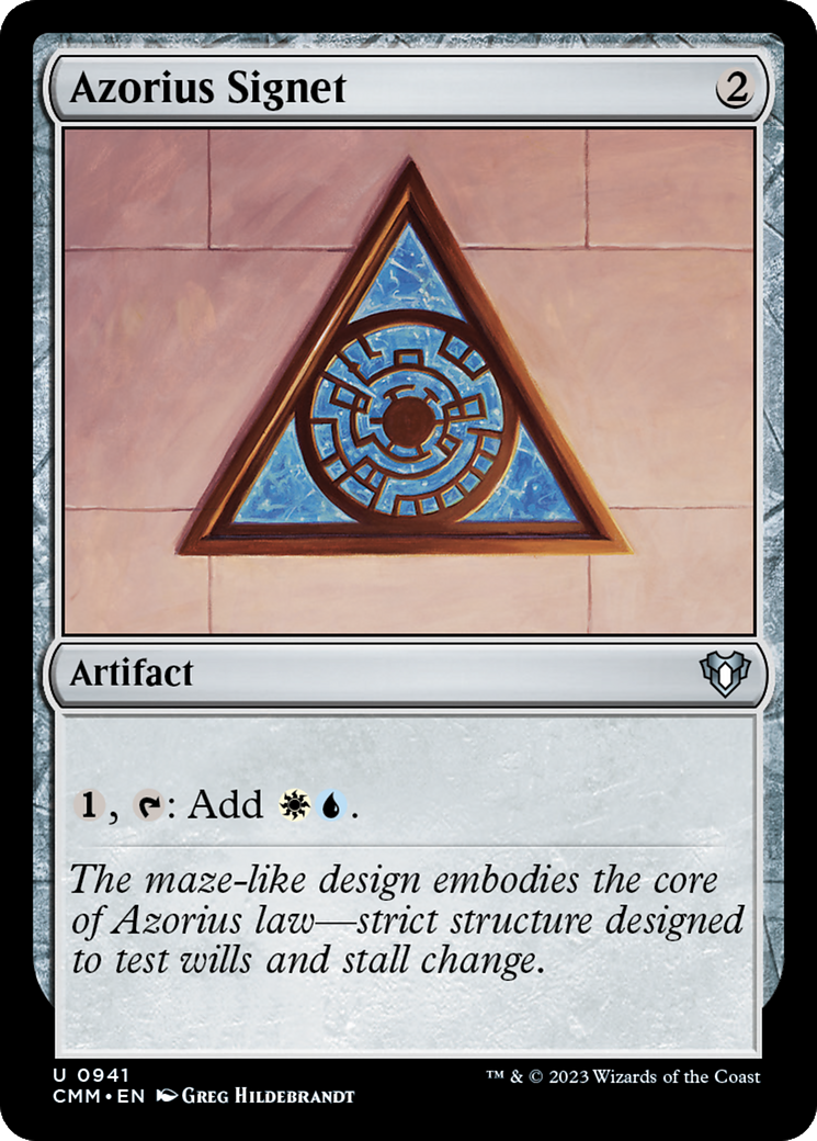 Azorius Signet [Commander Masters] | Golgari Games