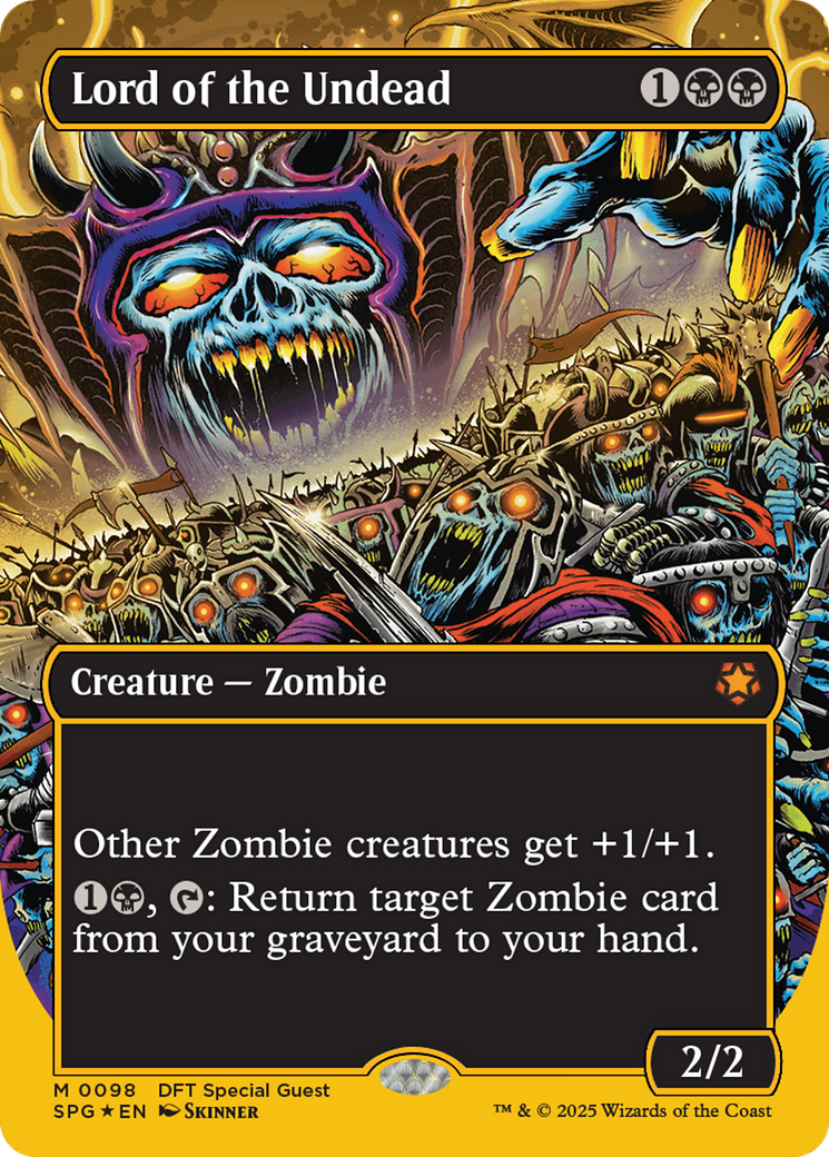 Lord of the Undead (Borderless) (First-Place Foil) [Aetherdrift Special Guests] | Local Legends