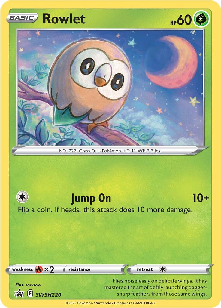 Rowlet (SWSH220) [Sword & Shield: Black Star Promos] | Local Legends