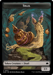 Snail // Thundertrap Trainer Double-Sided Token [Bloomburrow Tokens] | Golgari Games