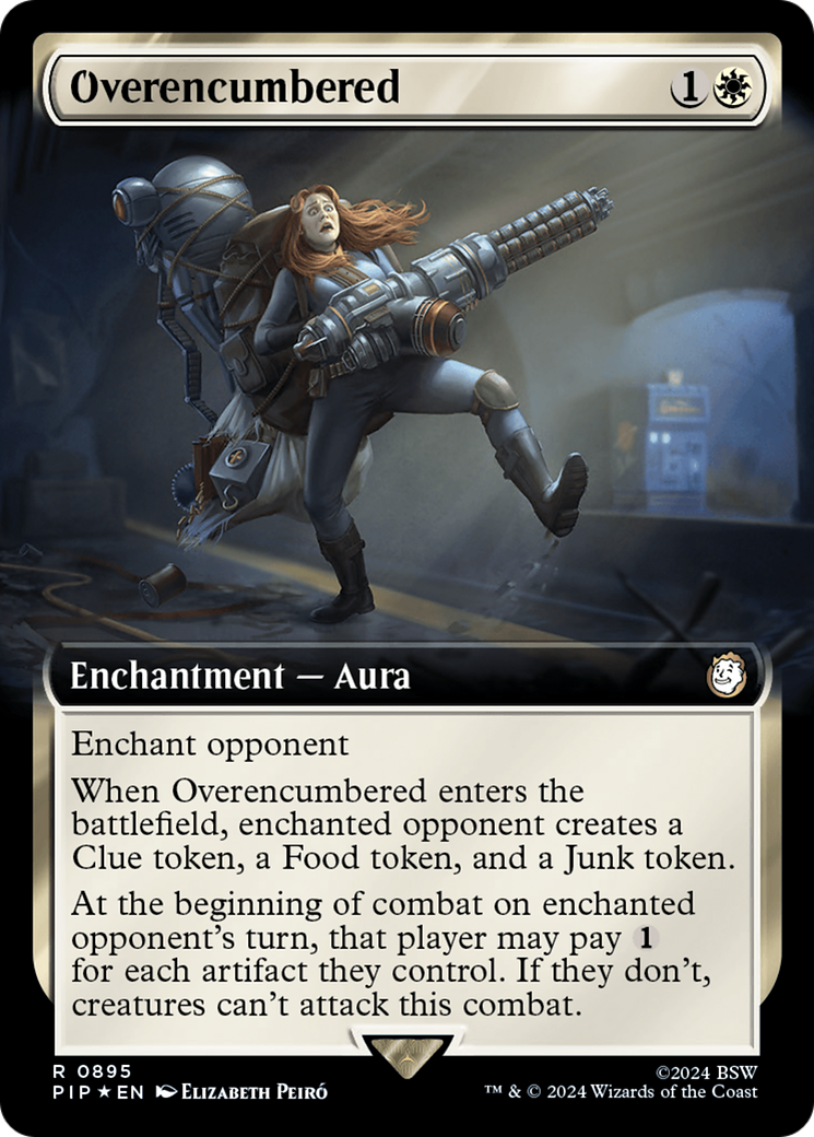Overencumbered (Extended Art) (Surge Foil) [Fallout] | Local Legends