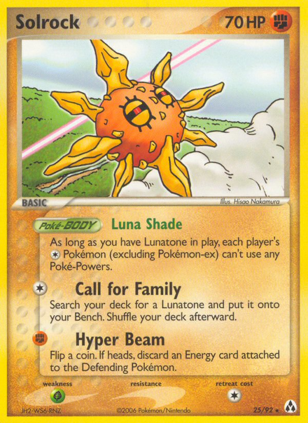 Solrock (25/92) [EX: Legend Maker] | Local Legends