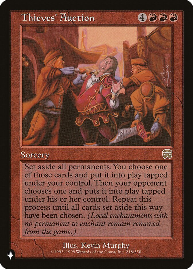 Thieves' Auction [The List] | Local Legends