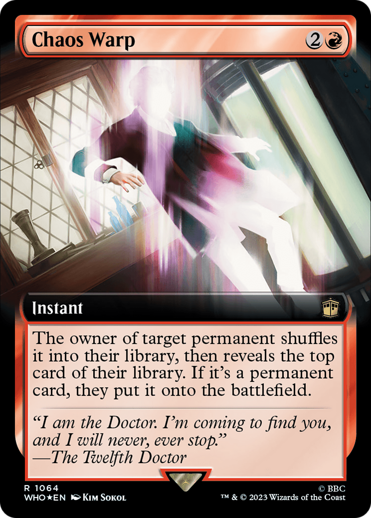 Chaos Warp (Extended Art) (Surge Foil) [Doctor Who] | Local Legends