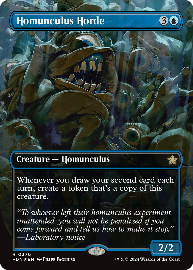 Homunculus Horde (Borderless) (Mana Foil) [Foundations] | Local Legends