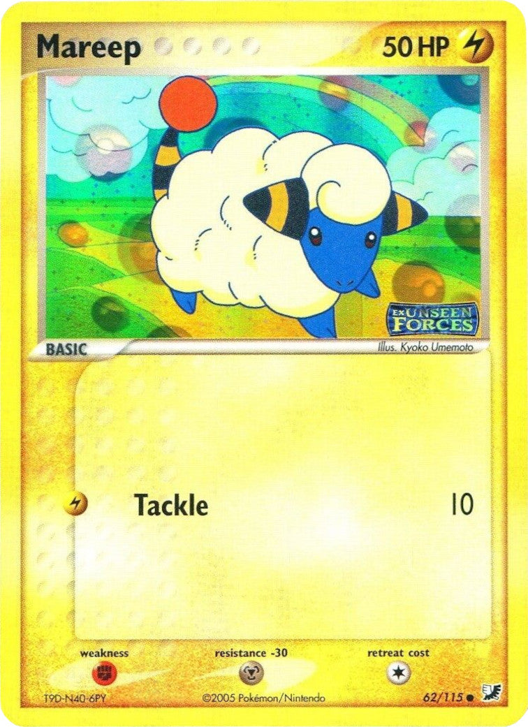 Mareep (62/115) (Stamped) [EX: Unseen Forces] | Golgari Games