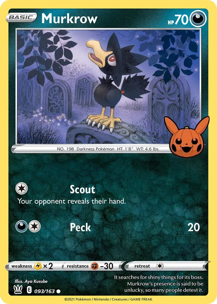 Murkrow (093/163) [Trick or Trade] | Golgari Games