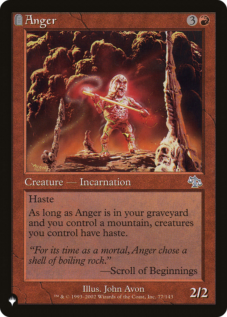 Anger (JUD) [The List Reprints] | Golgari Games