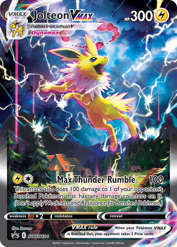 Jolteon VMAX (SWSH184) (Jumbo Card) [Sword & Shield: Black Star Promos] | Local Legends