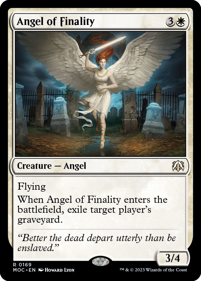 Angel of Finality [March of the Machine Commander] | Golgari Games