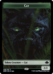 Zombie // Cat (008) Double-Sided Token [Dominaria Remastered Tokens] | Golgari Games