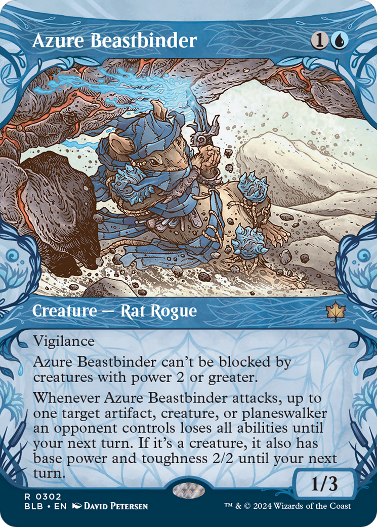 Azure Beastbinder (Showcase) [Bloomburrow] | Golgari Games