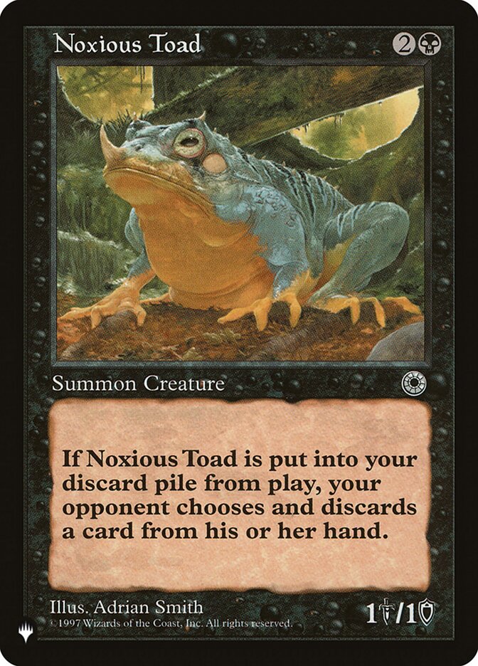 Noxious Toad [The List] | Local Legends