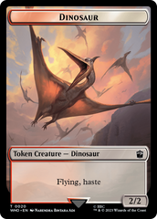 Warrior // Dinosaur Double-Sided Token [Doctor Who Tokens] | Local Legends