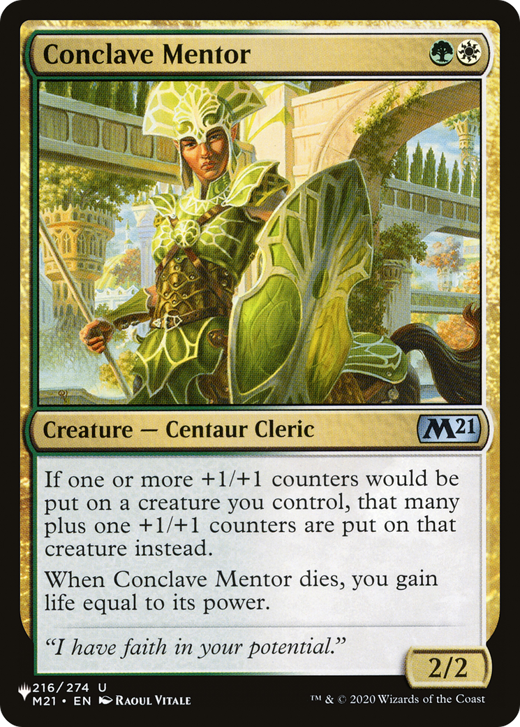 Conclave Mentor [The List] | Local Legends