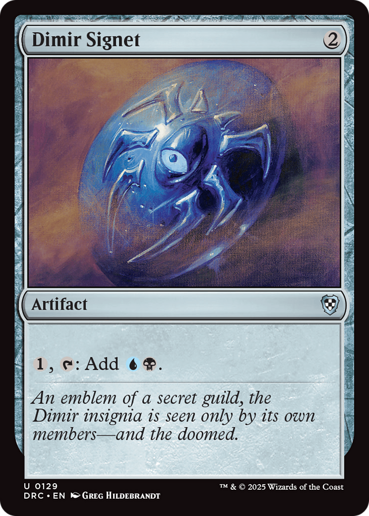 Dimir Signet [Aetherdrift Commander] | Local Legends