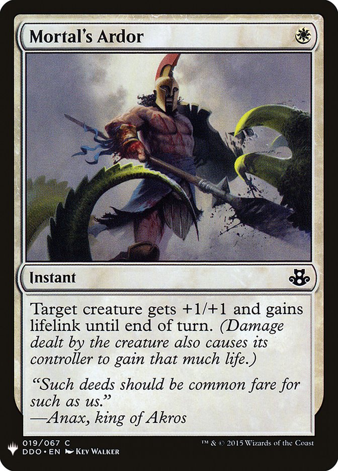 Mortal's Ardor [Mystery Booster] | Local Legends