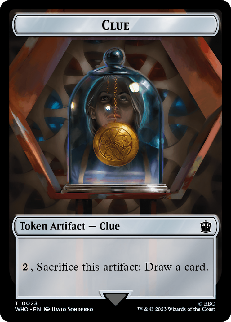 Dalek // Clue (0023) Double-Sided Token [Doctor Who Tokens] | Local Legends