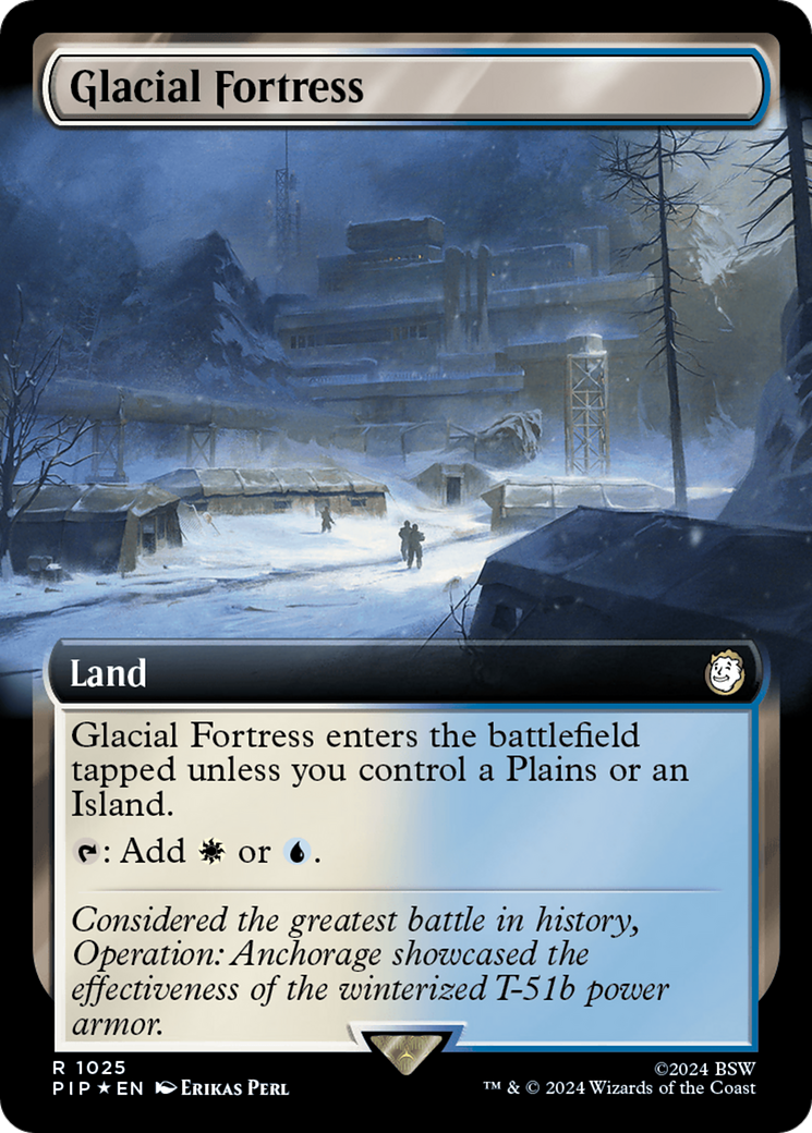 Glacial Fortress (Extended Art) (Surge Foil) [Fallout] | Local Legends