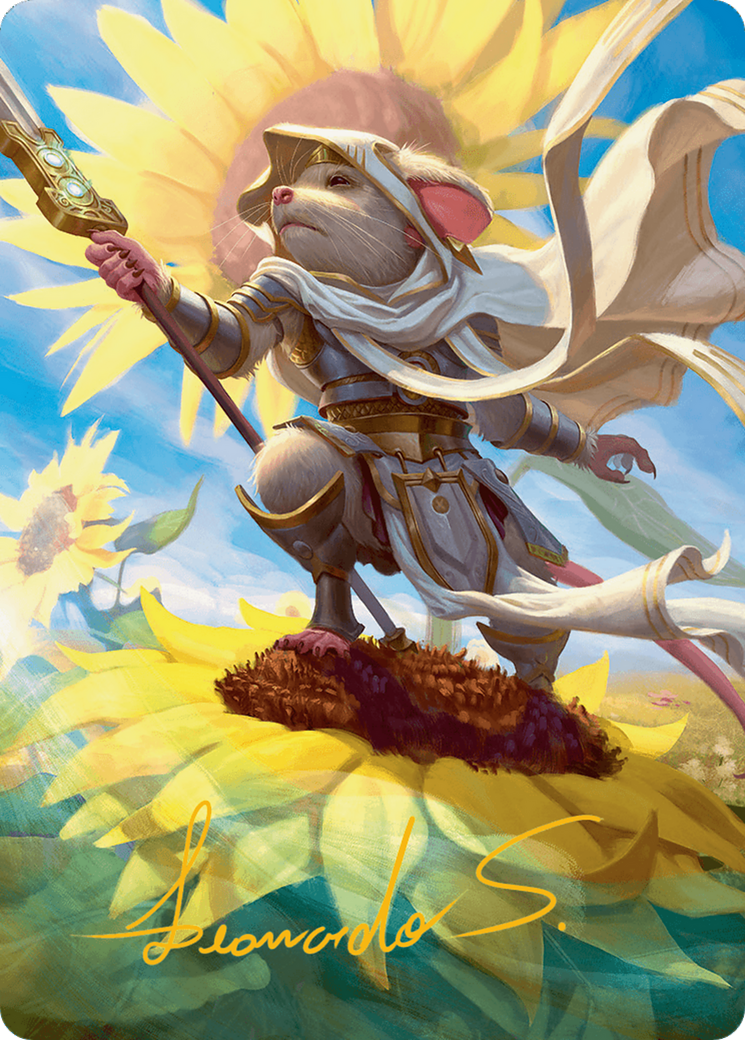 Elspeth, Sun's Champion Art Card (Gold-Stamped Signature) [Bloomburrow Art Series] | Golgari Games