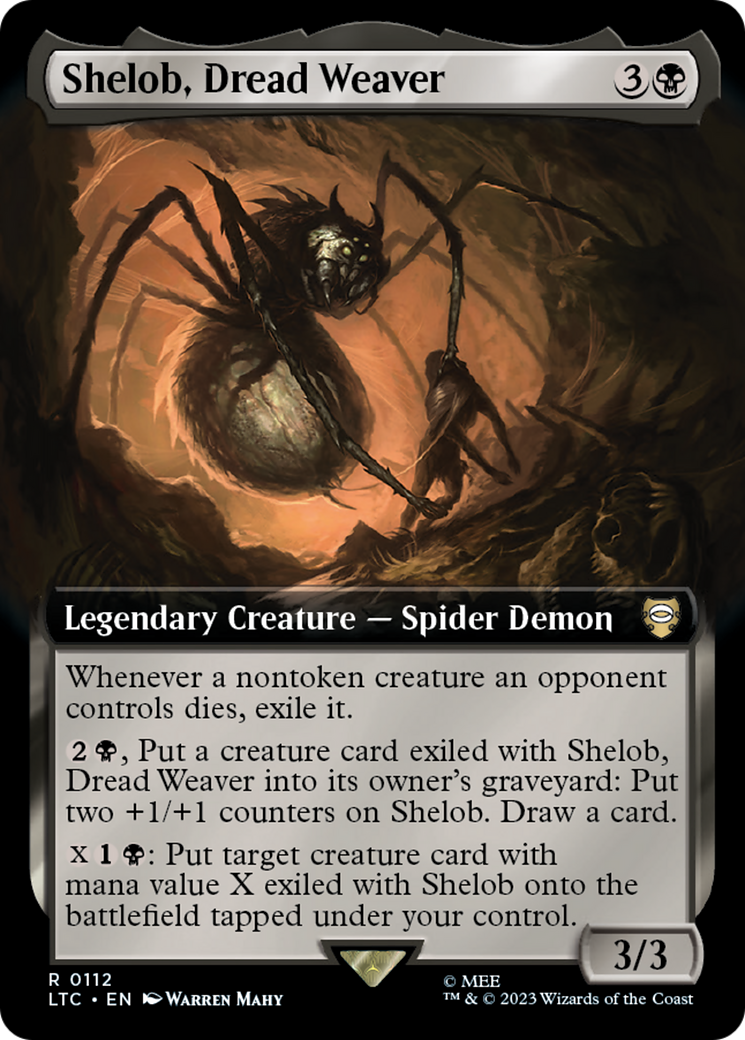 Shelob, Dread Weaver (Extended Art) [The Lord of the Rings: Tales of Middle-Earth Commander] | Golgari Games