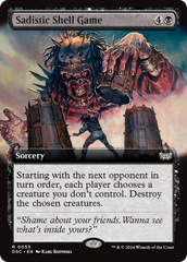 Sadistic Shell Game (Extended Art) [Duskmourn: House of Horror Commander] | Local Legends