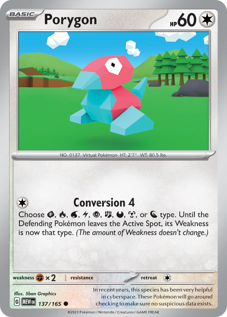 Porygon (137/165) [Scarlet & Violet: 151] | Golgari Games