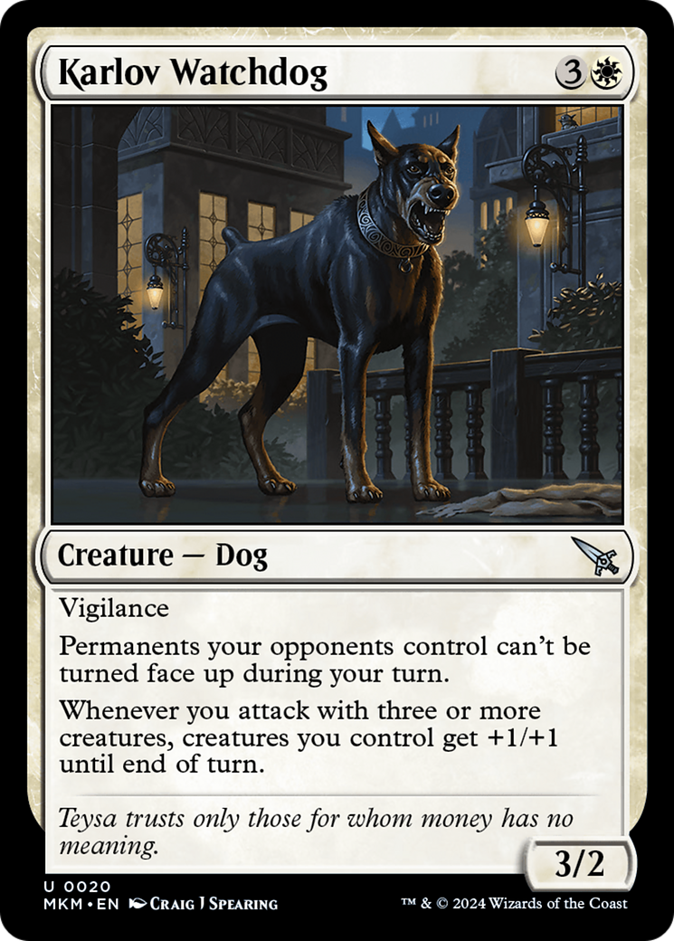 Karlov Watchdog [Murders at Karlov Manor] | Local Legends