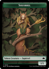 Squirrel // Food Double-Sided Token [Bloomburrow Tokens] | Golgari Games