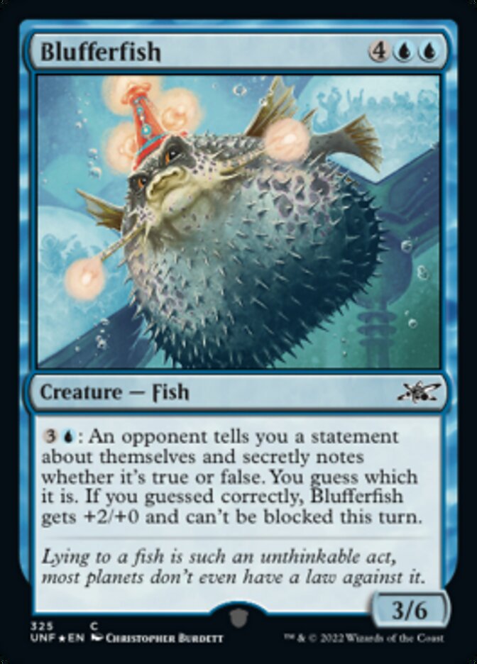 Blufferfish (Galaxy Foil) [Unfinity] | Golgari Games