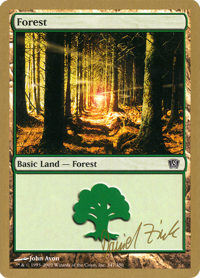 Forest (dz347) (Daniel Zink) [World Championship Decks 2003] | Golgari Games