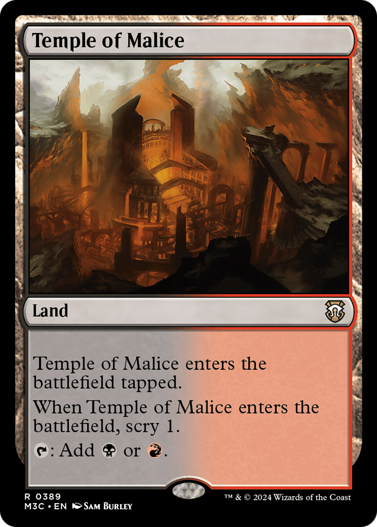 Temple of Malice (Ripple Foil) [Modern Horizons 3 Commander] | Local Legends