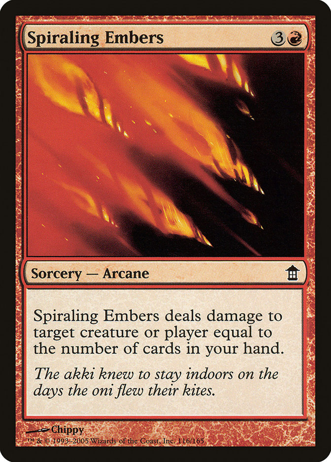 Spiraling Embers [Saviors of Kamigawa] | Golgari Games