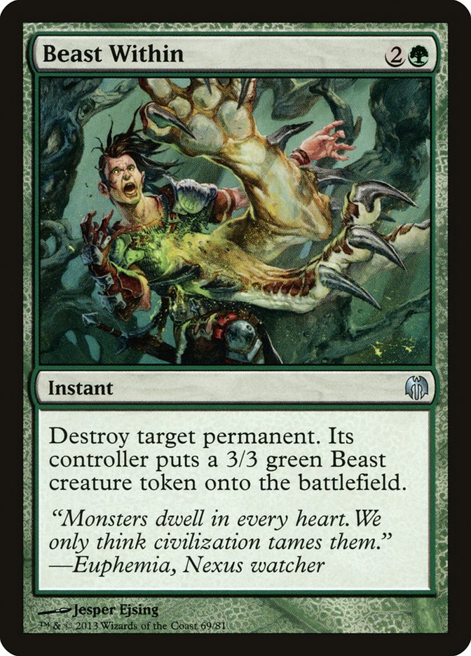 Beast Within [Duel Decks: Heroes vs. Monsters] | Golgari Games