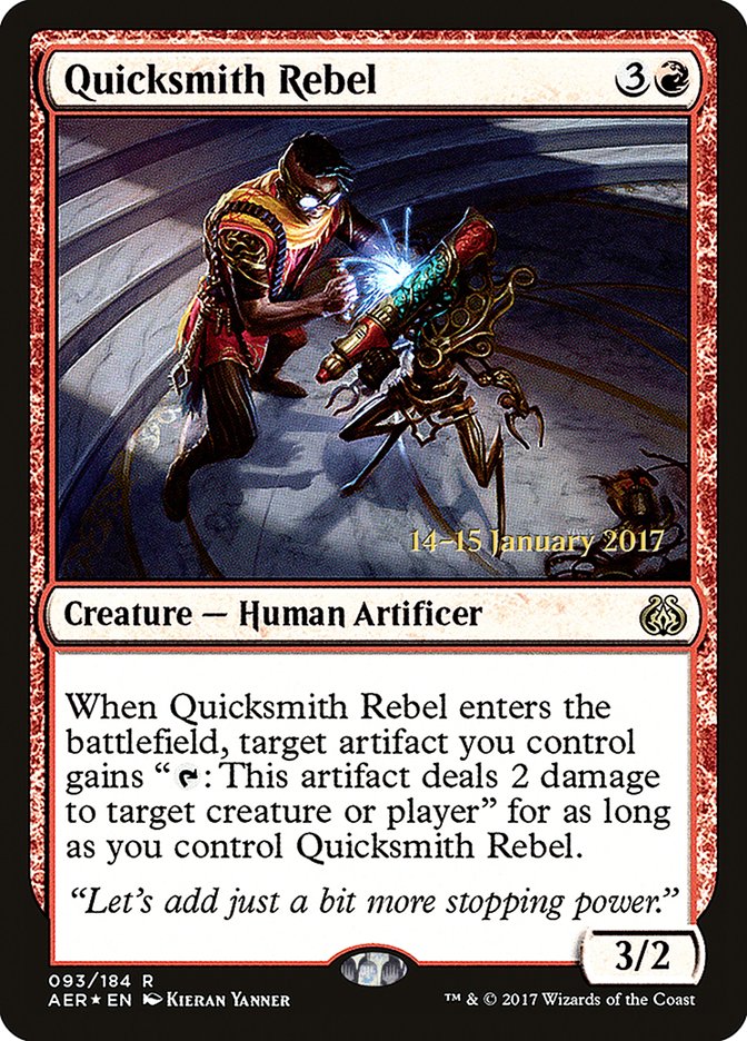 Quicksmith Rebel [Aether Revolt Prerelease Promos] | Local Legends