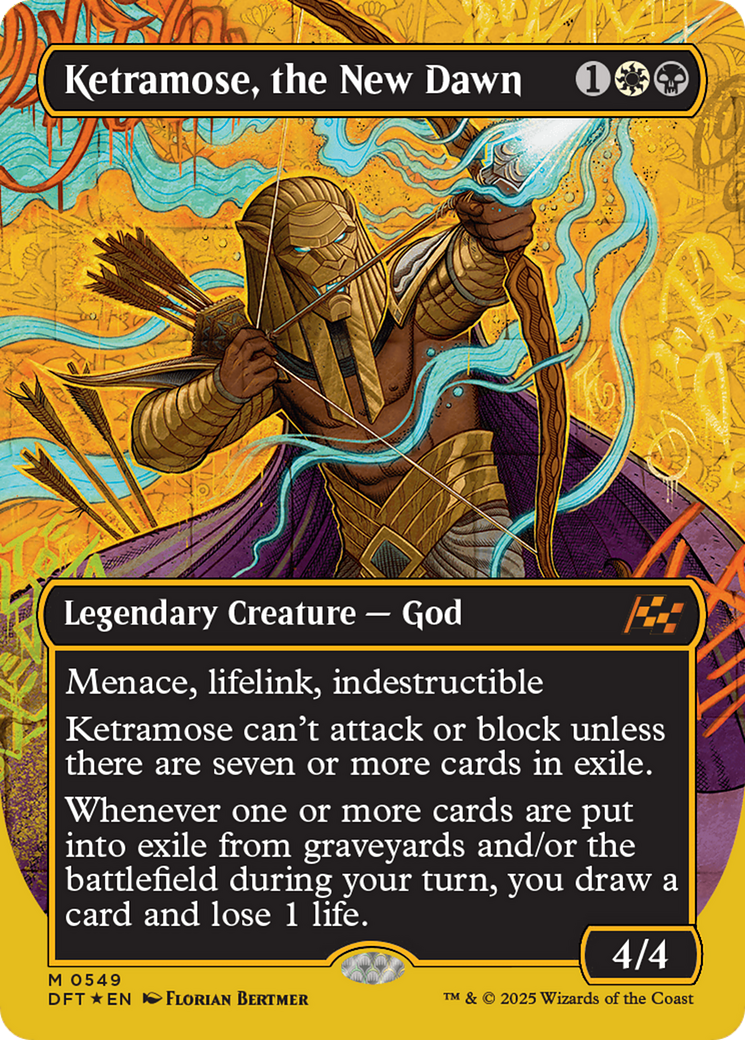 Ketramose, the New Dawn (Borderless) (First-Place Foil) [Aetherdrift] | Local Legends