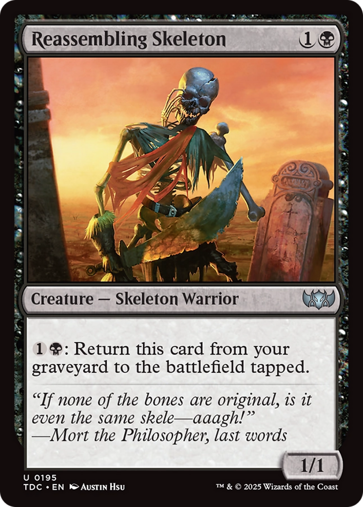 Reassembling Skeleton [Tarkir: Dragonstorm Commander] | Local Legends