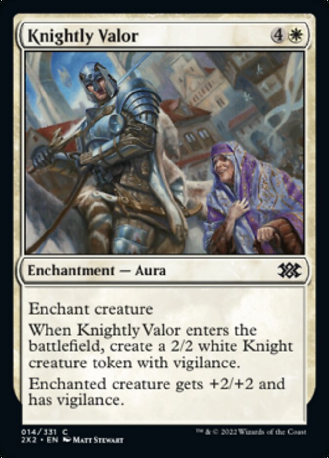 Knightly Valor [Double Masters 2022] | Local Legends